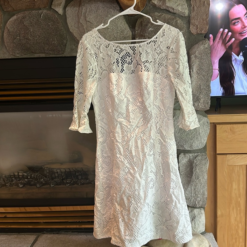 Lilly Pulitzer Cream Lace Dress